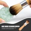 Vaguelly Jade Ware Cleaning Brush Set with Wooden Handle 2 Pcs Soft Bristles Dust Brush for Musical Instruments and Delicate Crafts 6.10X2.12X1.06In view 4