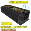 FONOBO Pure Sine Wave Inverter 2000W/2600W Power Inverter Dc 12/24V to 110/220V Ac Car Converter, with LCD Display, for Truck/Rv,2600W/12V-110V view 2