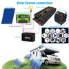 FONOBO Pure Sine Wave Inverter 2000W/2600W Power Inverter Dc 12/24V to 110/220V Ac Car Converter, with LCD Display, for Truck/Rv,2600W/12V-110V view 3