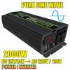 FONOBO Pure Sine Wave Inverter 2000W/2600W Power Inverter Dc 12/24V to 110/220V Ac Car Converter, with LCD Display, for Truck/Rv,2000W/12V-220V view 2