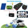 FONOBO Pure Sine Wave Inverter 2000W/2600W Power Inverter Dc 12/24V to 110/220V Ac Car Converter, with LCD Display, for Truck/Rv,2000W/12V-220V view 3