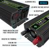FONOBO Pure Sine Wave Inverter 2000W/2600W Power Inverter Dc 12/24V to 110/220V Ac Car Converter, with LCD Display, for Truck/Rv,2000W/12V-220V view 4
