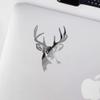Transparent Decal Stickers of Whitetail Buck Deer Stencil 2 (Metallic Silver) Premium Waterproof Vinyl Decal Stickers for Laptop Phone Accessory Helmet Car Window Mug Tuber Cup USCSKUS0a8962SI072022 view 3