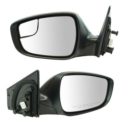 TRQ 2 Piece Driver and Passenger Side Mirror Assembly Set Electric