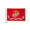 AGAS 4x6 US Marine Corps Military Car Ceremonial Antenna Flag- Single Sided Printed Wrap Knitted Polyester - Double Stitched Edges- Perfect for displaying on your Car. (US Marine Corps) view 1