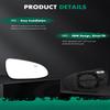 SCITOO Passenger Side Mirror Glass Fit For Toyota For Corolla 2014-2019 W/HEATED Chrome Convex Right Exterior Mirror Glass With Backing Plate RM72107-12PD view 4