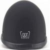 German Style Open Face Road Riding Beanie Helmet Low Profile Chopper Motorcycle Half Helmet = Small and Light Summer Cool Skull Cap for Adult Men and Wome DOT Approved -Matte black-2XL view 2