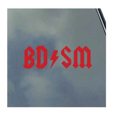 BDSM Lightning Vinyl Sticker Decal S&M Kinky Love Master Submissive Safe Word Rock n Roll