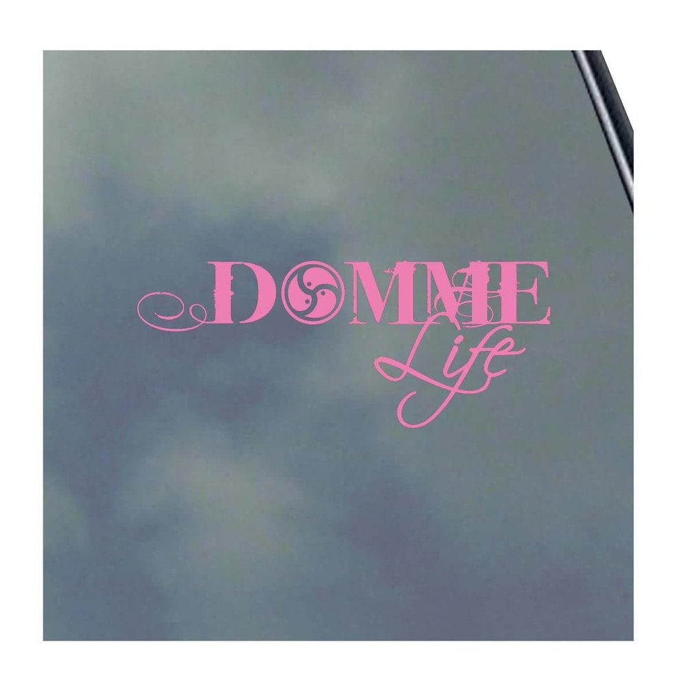 Domme Life Vinyl Sticker Decal BDSM Dominatrix Kinky Love Master Sub Safe Word Kitten