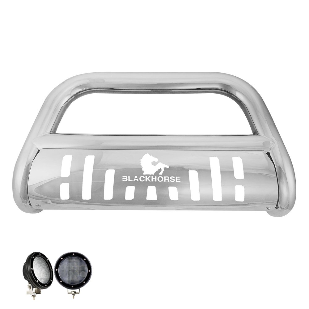 Black Horse Off Road Bull Bar Kit-CBS-FOB3001SP-PLFB