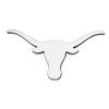 Desert Cactus University of Texas Metal 3D Auto Car Emblem Sticker Chrome Longhorns UT Austin Premium Truck Vehicle Emblems (Silver) view 1