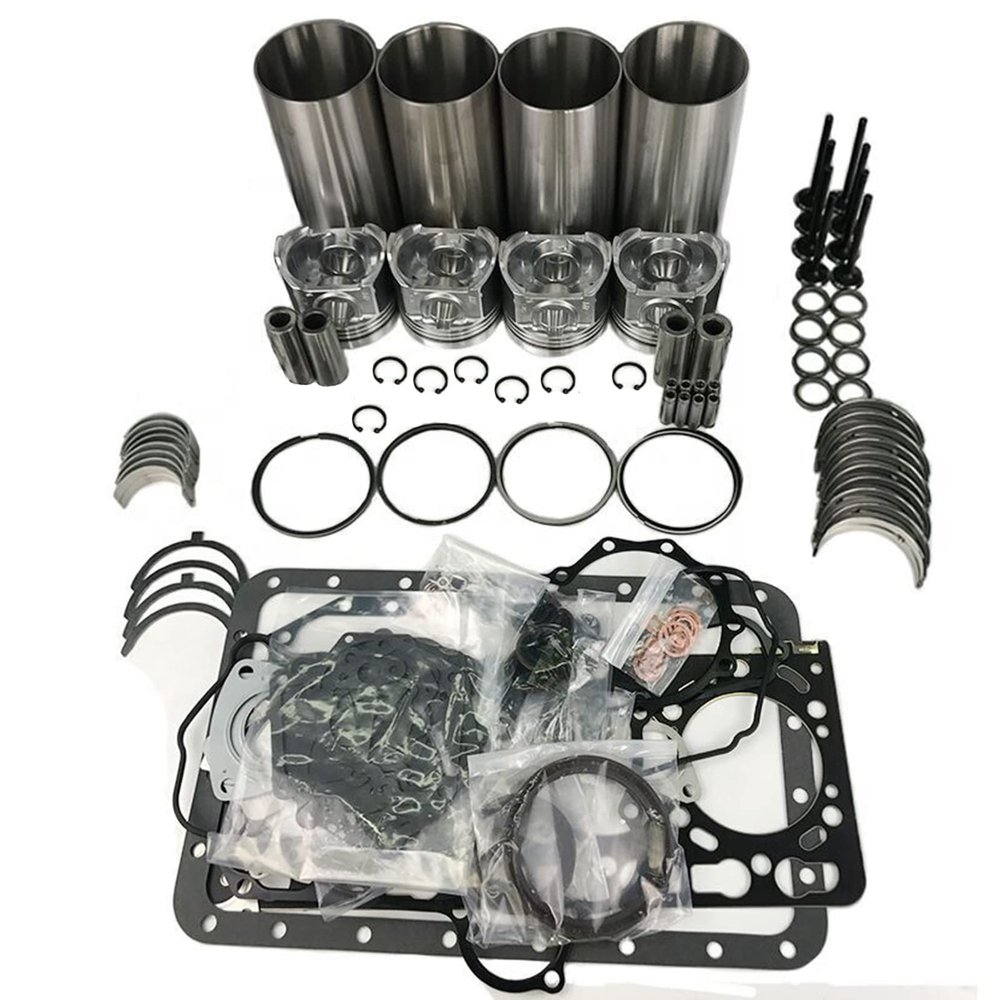 Wishbay Overhaul Rebuild Kit Compatible with Yanmar 4TNE84-JS 4TNE84-JG1 Engine PC40 PC50 Tractor Parts