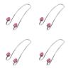 LIFKOME 4pcs Strawberry Backseat Hooks Durable Rhinestone Car Headrest Hangers for Stylish Vehicle Storage Chic Design for Organizing Bags and Accessories Cars view 1