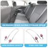 LIFKOME 4pcs Strawberry Backseat Hooks Durable Rhinestone Car Headrest Hangers for Stylish Vehicle Storage Chic Design for Organizing Bags and Accessories Cars view 3
