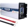 BEZAX Pure Sine Wave Power Inverter 5000W 6000W 7000W 8000W DC 12V 24V 48V 60V to 110V 220V AC Solar Inverter with 2 AC Outlets and LCD Display for Car,Truck,Camping,6000W-60Vto220V view 1