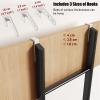 LXLZYXSF 70.8/68.8/67/65/63/61/59 Inch Tall Bunk Ladder Black Elevated Bed Ladder with Hooks, Floor Stand Twin Loft Bed Ladder for Rv (Size : 175cm/68.8inch) view 3