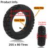 10 inch Scooter Tire, 10'' Electric Scooter Tire & Inner Tube (1 Set), Off Road City Road Tire 10in Inflatable Tyre for 255x80 Electric Scooter - Rim Size 6 Inches view 4