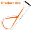 Oudain 3 Pcs Deer Drag Rope with Grip Handle, Harness Deer Tow Strap Orange Durable Safety Puller Hunting Accessories for Men view 2