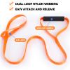 Oudain 3 Pcs Deer Drag Rope with Grip Handle, Harness Deer Tow Strap Orange Durable Safety Puller Hunting Accessories for Men view 4