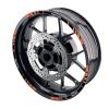 KETABAO STRIPE2 Wheel Rim Stripe 17 inch Decal Stickers Compatible with Ninja 300 13 14 15 16 17 Orange view 1