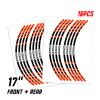 KETABAO STRIPE2 Wheel Rim Stripe 17 inch Decal Stickers Compatible with Ninja 300 13 14 15 16 17 Orange view 2