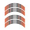 KETABAO STRIPE2 Wheel Rim Stripe 17 inch Decal Stickers Compatible with Ninja 300 13 14 15 16 17 Orange view 3