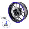 KETABAO STRIPE2 Wheel Rim Stripe 17 inch Decal Stickers Compatible with Ninja 300 13 14 15 16 17 Orange view 4
