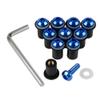 WYNMOTO Motorcycle Bolts Well nut CNC Bolt Kit Windscreen Installation Kit for Honda VFR800 1998 2005 2009 2010 2012 Works on OEM Windshields Hardware Bolts (Blue) view 1