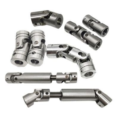 Universal Joints Cross Universal Joint Telescopic Cardan Joint Precision Single And Double Shaft Coupler Metal Universal Joint Coupling for connecting model cars, model ships, robots, et