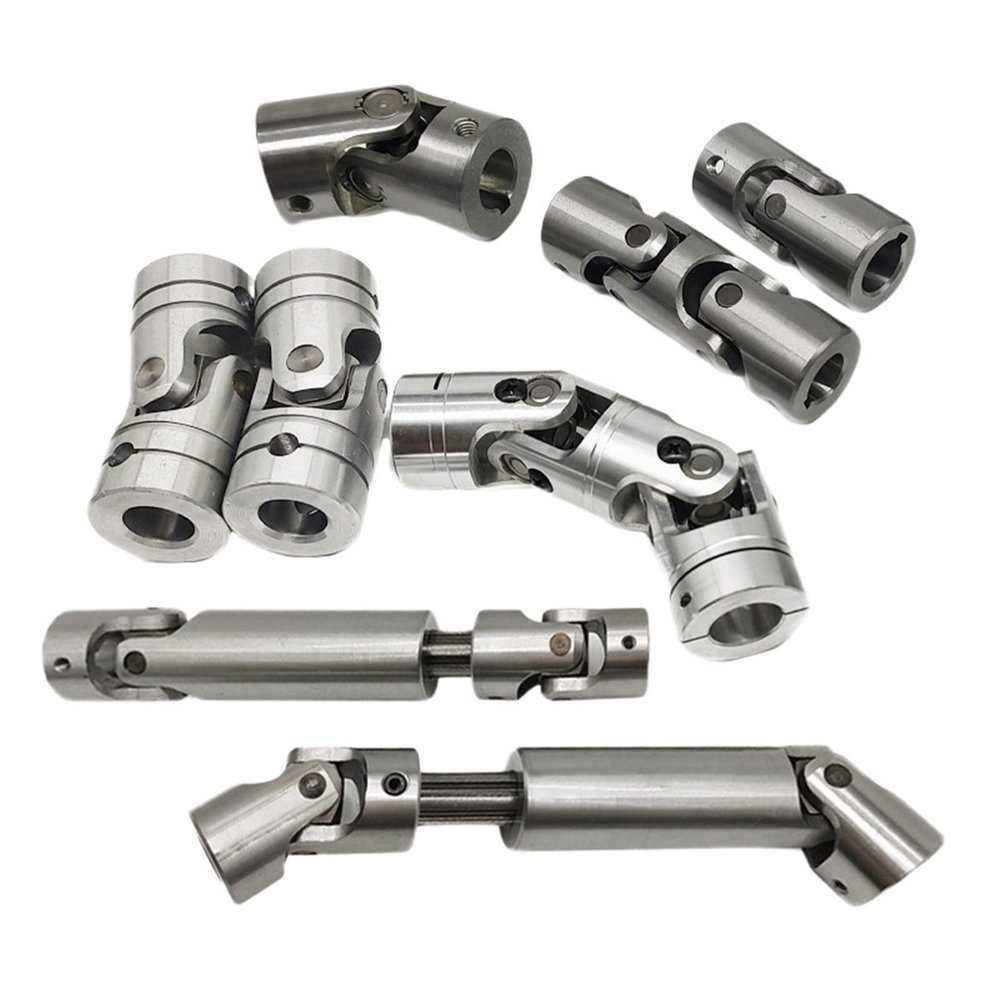 Universal Joints Cross Universal Joint Telescopic Cardan Joint Precision Single And Double Shaft Coupler Metal Universal Joint Coupling for connecting model cars, model ships, robots, et