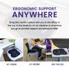 G Seat LITE Travel Gel Foam Cushion | Back Pain, Sciatica, Pressure Relief | Relieves Tailbone Discomfort, Promote Healthy Posture | Ergonomic Comfort | Car, Commute, Airplane and Travel - Blue view 3