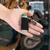 Pack of 5 Elastic Lighter Holder Keychain with Clip, Bundle Pack for Convenience, Fits for BIC Classic Lighter (Black) view 2