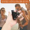 Pack of 5 Elastic Lighter Holder Keychain with Clip, Bundle Pack for Convenience, Fits for BIC Classic Lighter (Black) view 3