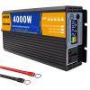 BEZAX Pure Sine Wave Power Inverter 3000W 4000W 5000W 6000W 8000W Converter DC 12V/24V/48V/60V to 110V 220V 230V 240V AC Outlets Inverter for Travel Trip,4000W-24Vto220V view 1