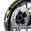 MC MOTOPARTS Yellow Wheel Rim Stripe Stickers SP13 Compatible with TUONO 1000 02-05 04 03 view 2