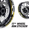 MC MOTOPARTS Yellow Wheel Rim Stripe Stickers SP13 Compatible with TUONO 1000 02-05 04 03 view 3