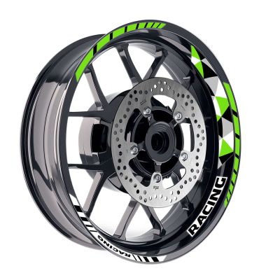 MC MOTOPARTS Green Wheel Rim Stripe Stickers SP13 Compatible with CB 599 / CB600 HORNET 98-06 05 04