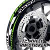 MC MOTOPARTS Green Wheel Rim Stripe Stickers SP13 Compatible with CB 599 / CB600 HORNET 98-06 05 04 view 2