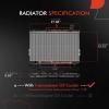 A-Premium Engine Coolant Radiator Compatible with Hyundai Model view 2