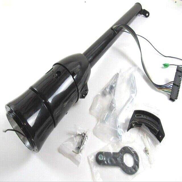 Compatible with Universal 28'' Tilt Compatible with Automatic Steering Column W/Wheel Adapter Black S81002BK