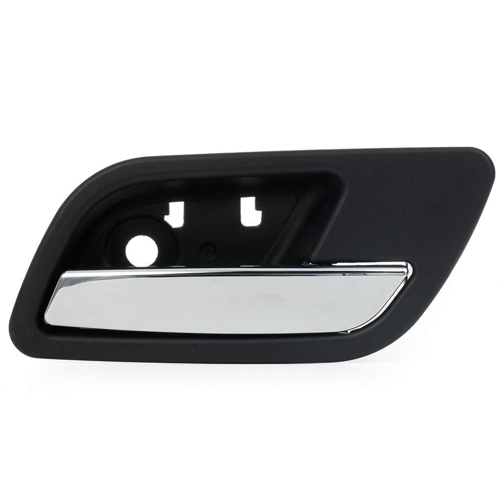 GFJEF Interior Door Handler Rear Driver Left Side Chrome Black 81192 Compatible with 2007-2013 for Tahoe Replace 15939073, 1pcs