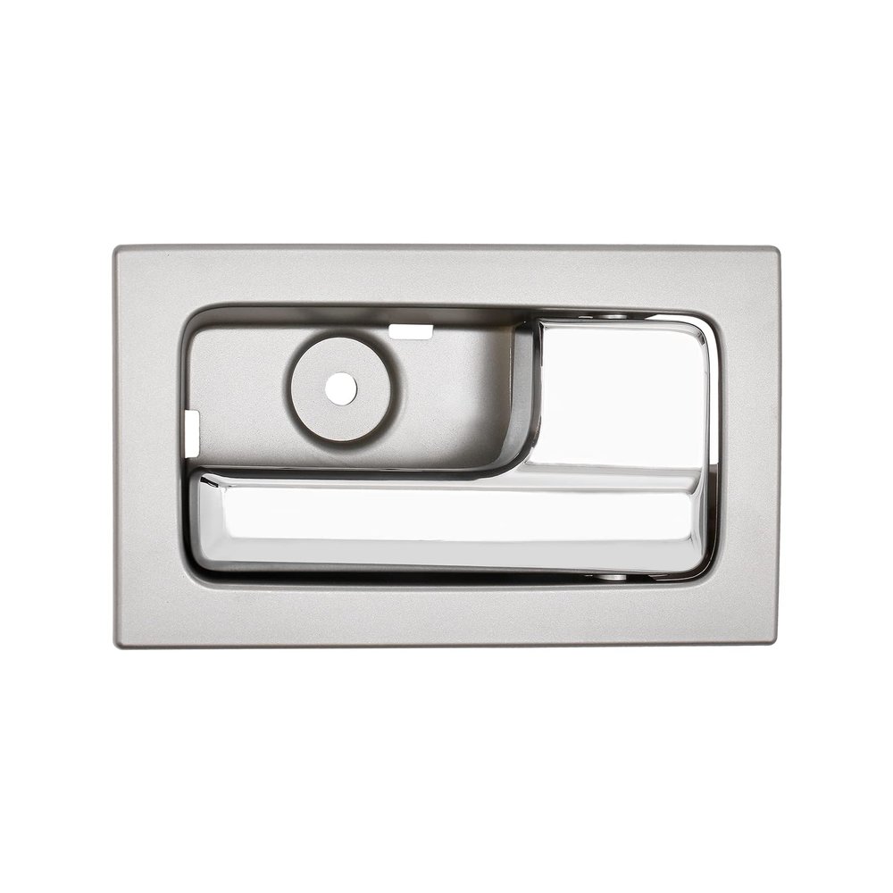 Gledewen Interior Door Handle, Compatible with 2009-2014 Ford F150, Front/Rear Inside Right Passenger Side | CL3Z-1522600-GA 9L3Z-1522600-CB 90825 | Chrome Lever Gray Housing Inner Handle