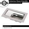 Gledewen Interior Door Handle, Compatible with 2009-2014 Ford F150, Front/Rear Inside Right Passenger Side | CL3Z-1522600-GA 9L3Z-1522600-CB 90825 | Chrome Lever Gray Housing Inner Handle view 2