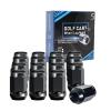 Shu-Ran Golf Cart Wheel Lug Nuts Standard 1/2"-20 for EZGO & Club Car (16 Pack) Black view 1