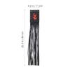 VOSAREA 1 Pair Motorcycle Handlebar Tassel Fringe Grip Cover Vintage Flame Design Easy Install Durable Pu Material view 2