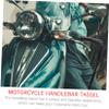 VOSAREA 1 Pair Motorcycle Handlebar Tassel Fringe Grip Cover Vintage Flame Design Easy Install Durable Pu Material view 4