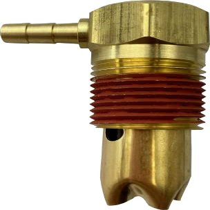 Fuel Tank Accessories Vent Brass .50-14 NPTF Compatible With Freightliner M2 Application TM-90-04926 Double Barb for .25 ID Hose 2.19'' 2 Hole, Bronze (FTA-V-26)