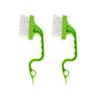 2 Pcs 2-in-1 Hand-held Groove Gap Cleaning Brush Tool for Door Window Track Venetian Blind Car Kitchen Cleaning Brushe Multipurpose view 1