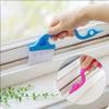 2 Pcs 2-in-1 Hand-held Groove Gap Cleaning Brush Tool for Door Window Track Venetian Blind Car Kitchen Cleaning Brushe Multipurpose view 4