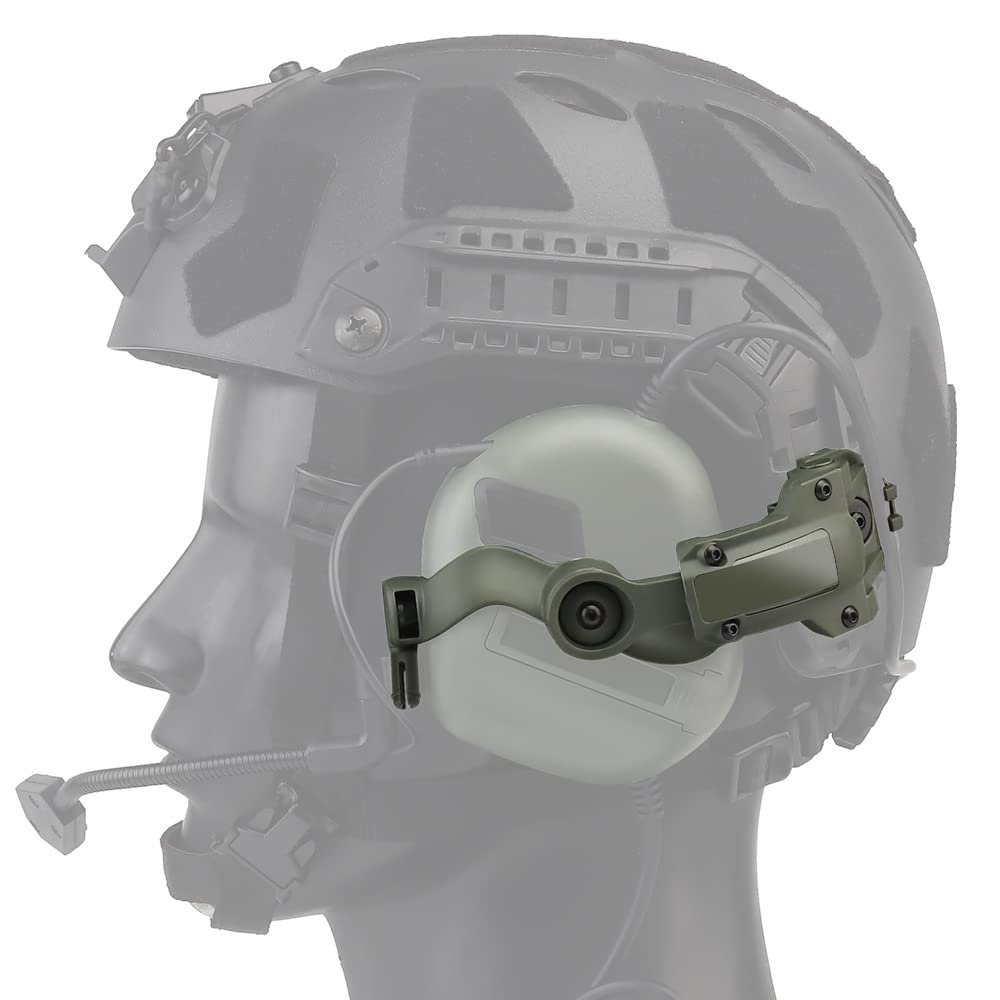Multi-Angle Rotation Helmet Rail Adapter for Tactical Headset Fit OPS Core ARC and Team Wendy M-LOK Rail
